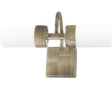 Aplica cu LED integrat Betty 2x4W 785 lumeni, pentru baie IP44, bronz/alb