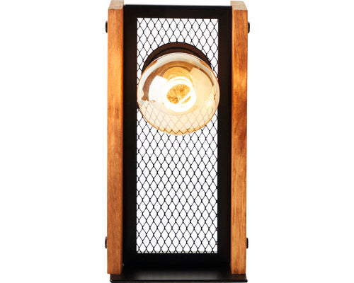 Veioza Calandra E27 Max. 1x42w, Lemn/negru