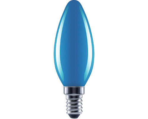 Bec Albastru Led Flair E14 2w, Glob Lumanare, Durata Viata 15.000 H