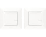 Pachet intrerupator inteligent simplu + intrerupator tip telecomanda Legrand L752152, Zigbee, 2W, Alb