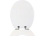 Capac WC Gala Jazz duroplast, inchidere lenta, alb 43x36 cm