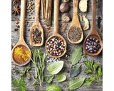Tablou Sticla Herbages On Spoon 20x20 Cm