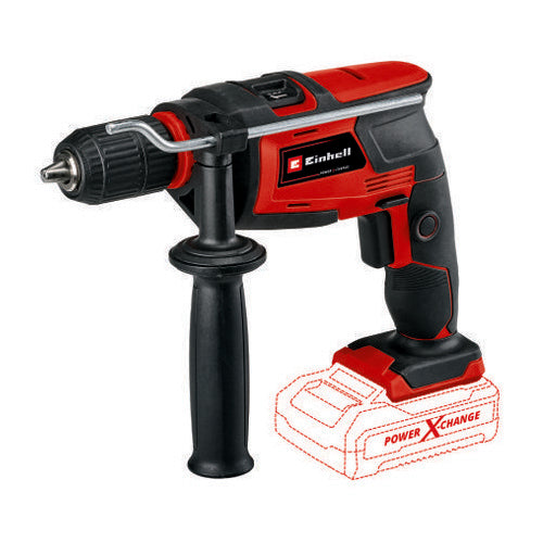 Ciocan rotopercutor pe acumulator Einhell TC-ID 18 Li - Solo, 18 V, tehnologie PXC, 41.600 percutii/min, 13 mm mandrina, 25 mm capacitate maxima de gaurire, fara acumultor/incarcator