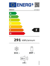 Combina frigorifica Indesit LI7S1ES, 308 l, Clasa F, Fast cooling, Less frost, Fresh box, H 176 cm, Argintiu