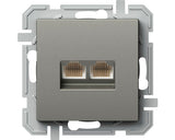 Priza Date Rj45 Dubla Tem Logiq Cat6, Gri Titan