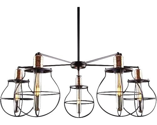 Lustra Manufacture E27 Max. 5x60w, Negru