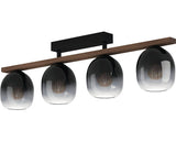 Plafoniera Filago E27 Max. 4x40w, Negru/fumuriu