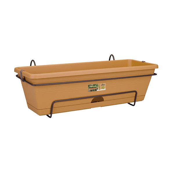 Set complet Jardiniera si suport Green Basics de 70 cm teracota