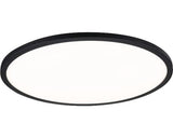 Panou Cu Led Integrat Auria 22w 2300 Lumeni Ø42 Cm, Montaj Aplicat, Lumina Calda, Negru
