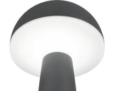 Veioza Cu Led Integrat Fungo 2w 200 Lumeni, Lumina Reglabila, Pentru Exterior Ip54, Incarcare Usb, Antracit