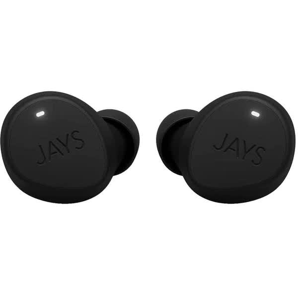 Casti JAYS m-Five, True Wireless, Bluetooth, In-Ear, Microfon, Negru