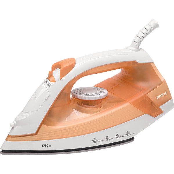 Fier de calcat ARCTIC SIAR17O, 220ml, 100g/min, 1750W, talpa ceramica, alb - portocaliu