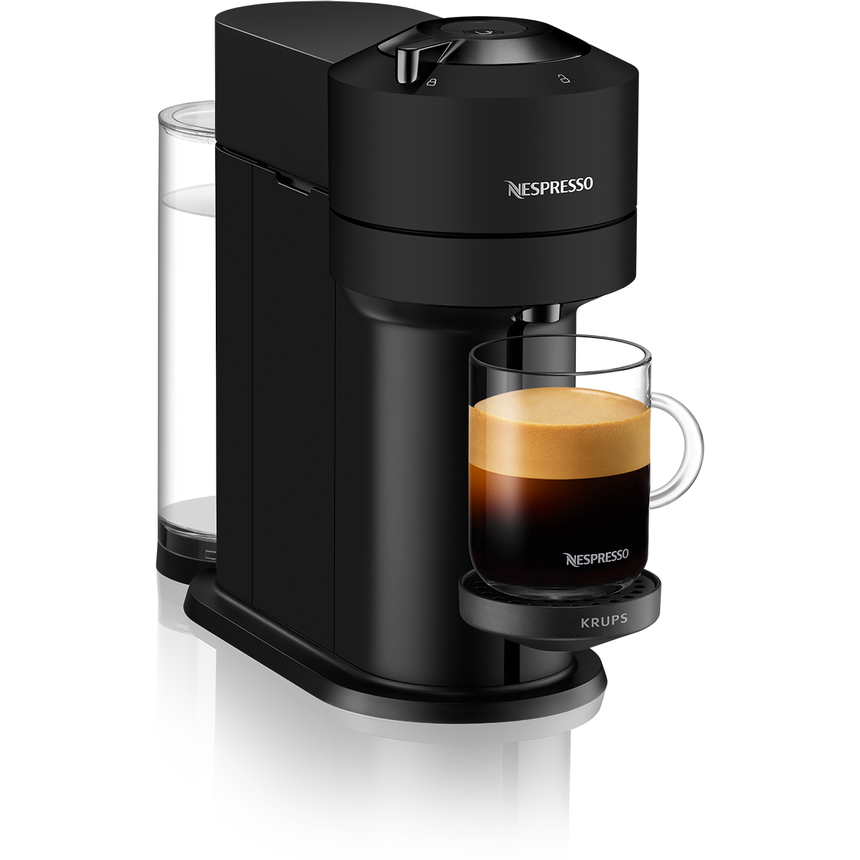 Espressor KRUPS cu capsule Nespresso Vertuo Next Premium XN910N10, 1500W, 19 Bar, Centrifusion™, Conectare la telefon, 1.1L, Negru mat + set capsule degustare