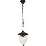 Pendul de exterior Klausen Exeter 7, maro, 1XE27, H:65cm, aluminiu, IP44