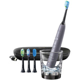 Periuta de dinti electrica Philips Sonicare DiamondClean Smart HX9924/47, 5 moduri, 3 setari de intensitate, Aplicatia Connected brushing, 3 capate de periere, Argintiu
