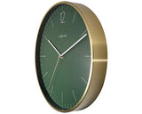 Ceas Perete Nextime Essential Gold Verde Ø 34 Cm