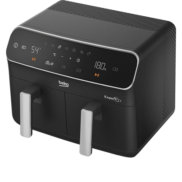 Friteuza cu Aer Cald Dubla BEKO FRL5388B, 0.5kg, 8.5l, 2400W, Negru-Argintiu