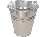 Masca Pentru Ghiveci Tip Galeata, Zinc, Ø 26, 5 Cm, Argintie