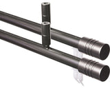 Galerie Dubla Aluminiu, Prindere De Tavan, Ø 20 Mm Inox 100 Cm - Cilindru Striat