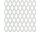 Tabla Perforata Expandata Aluminiu Alberts 300x1000 Mm, Perforatii In Romb, Argintiu, Eloxat