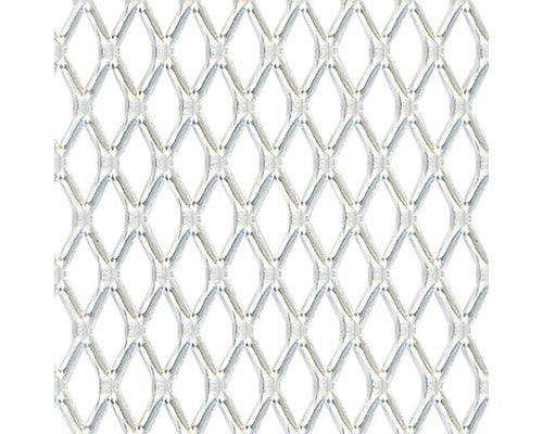 Tabla Perforata Expandata Aluminiu Alberts 300x1000 Mm, Perforatii In Romb, Argintiu, Eloxat