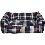 Culcus pentru caini si pisici 4Dog Deluxe Danish S, Negru, 50x38x19 cm