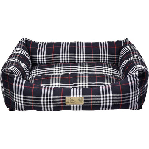 Culcus pentru caini si pisici 4Dog Deluxe Danish S, Negru, 50x38x19 cm