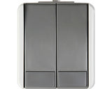 Buton Cu Revenire Tem Fontana Ip44, Montaj Aplicat, Gri