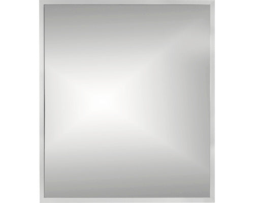 Oglinda Baie Dreptunghiulara Cordia Brw Line 65x60 Cm Rama Argintie