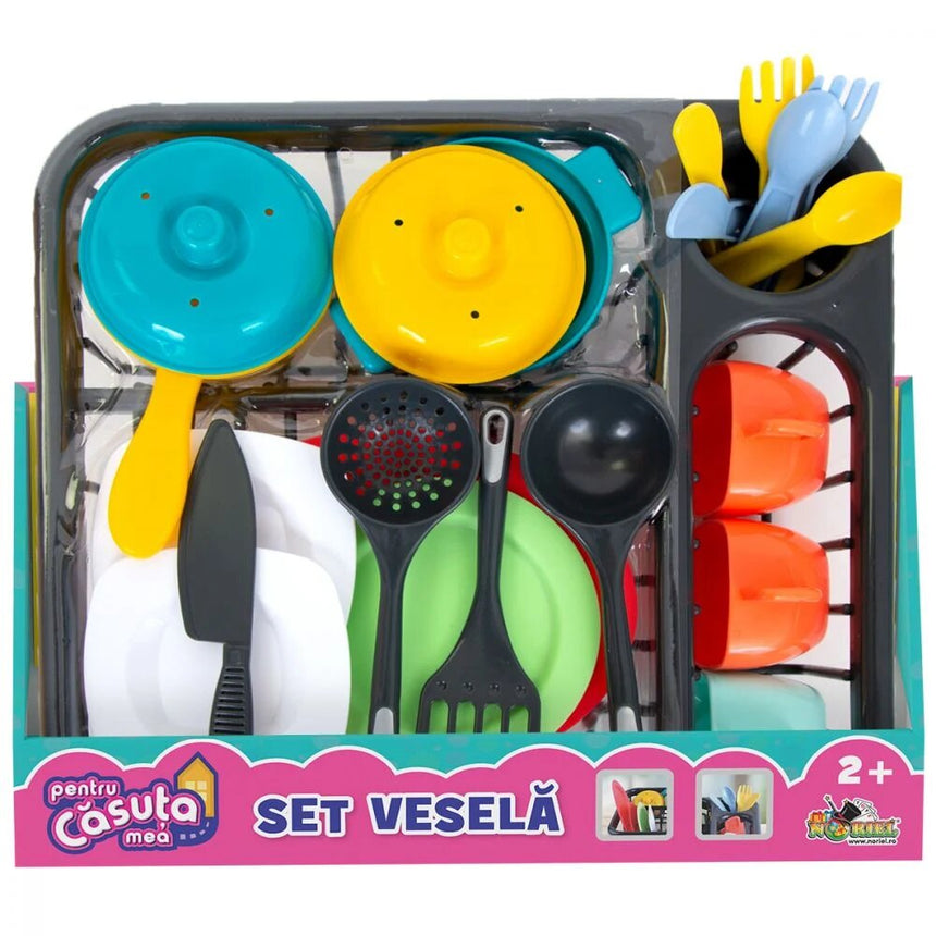 Set Vesela de jucarie, Pentru Casuta Mea, Multicolor