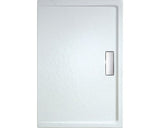 Cadita dus dreptunghiulara slim Belform Celesta, 120x80 cm, Alb
