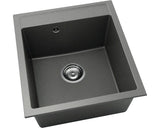 Chiuveta Bucatarie Cu O Cuva Fat Avangard 224 51x46 Cm, Fara Picurator, Fatgranit Basalt