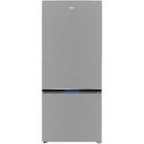 Combina frigorifica Beko B3RCNE594HXB, 551 l, No Frost, HarvestFresh, AeroFlow, Clasa E, Kitchen Fit, Compartiment 0°C, H 187 cm, Metal Look