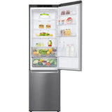 Combina frigorifica LG GBP62PZNCN1, 384 l, No Frost, Compresor Smart Inverter, DoorCooling+, Clasa C, H 203 cm, Argintiu