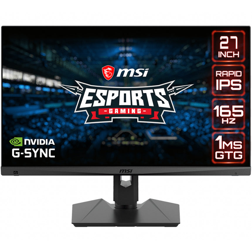Monitor LED IPS MSI 27", WQHD, DisplayPort,165Hz, 1ms, G-Sync, Vesa, Negru, MAG274QRF