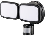 Aplica Cu Led Integrat Siena 2x10w 1900 Lumeni, Senzor De Miscare, Pentru Exterior Ip65, Negru