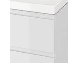 Pachet Cersanit 976 MODUO S801-222-DSM, dulap, 2 sertare, inchidere lenta, manere ascunse + lavoar, 59.5 x 44.7 x 57 cm