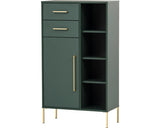 Dulap Baie Asezat Kent, 1 Usa 2 Sertare, Pal, 67,1x117,4 Cm, Verde