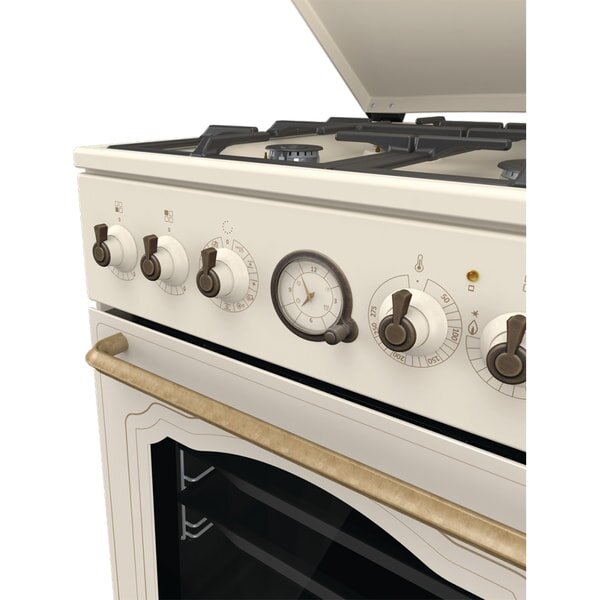 Aragaz GORENJE GKS5B70CLI, 4 arzatoare, Gaz, Electric, L 50 cm, Bej
