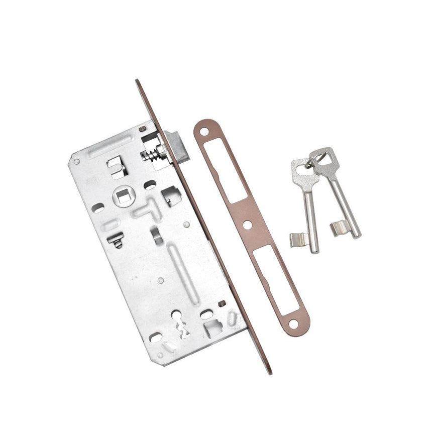 Broasca ingropata Yale pentru usi de interior din lemn orificiu pentru cheie, dornmass 43 mm, interax 90 mm culoare galben