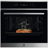 Cuptor incorporabil Electrolux COE7P31X2, Electric, 72 l, Autocuratare pirolitica, SenseCook, Food Sensor, Display LCD, Grill, Soft close, Clasa A+, Inox/Negru