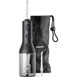 Irigator bucal tip dus bucal Philips Sonicare HX3826/33 cu tehnologie QuadStream, portabil, 2 moduri de curatare, 3 niveluri de intensitate , include 2 x capete de curatare si 1 x husa trasport, negru