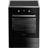 Aragaz GRUNDIG GFBM23510BM, 4 zone de gatit, Electric, 60 cm, Grill, Negru