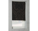 Rulou Opac Soluna D4 Imprimeu Ornamental Maro 180x190 Cm