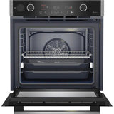 Cuptor Incorporabil GRUNDIG GEBD19401BPH, Electric, Autocuratare pirolitica, 72 l, Clasa A+, Negru-Inox