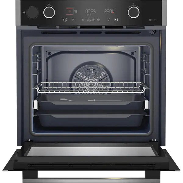 Cuptor Incorporabil GRUNDIG GEBD19401BPH, Electric, Autocuratare pirolitica, 72 l, Clasa A+, Negru-Inox