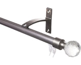 Galerie Simpla Aluminiu, Prindere De Perete, Ø 20 Mm Inox 100 Cm - Bila Cristal