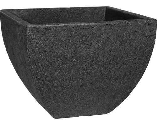Ghiveci Geli Stone, Plastic, 40x40x31 Cm, Antracit