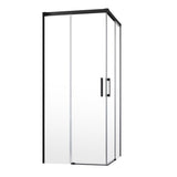 Perete Lateral Dus Radaway Idea Black S1 Stanga 90x200 Cm, Sticla Transparenta, Profil Negru