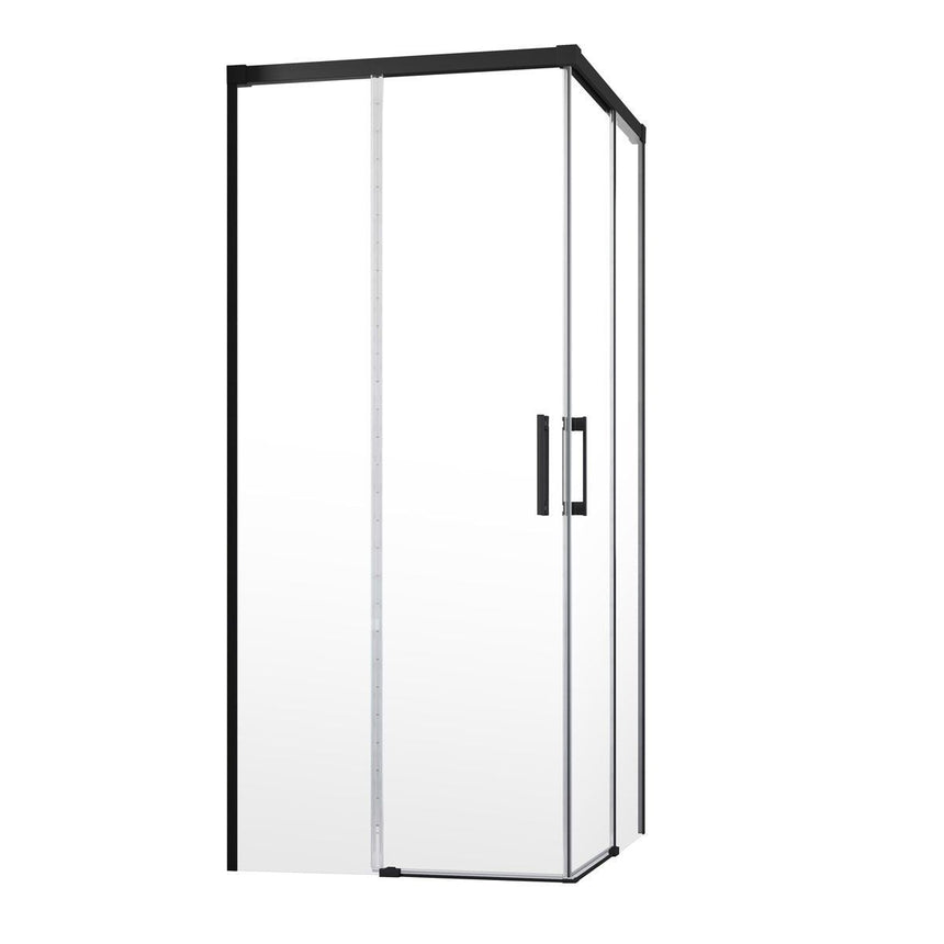 Perete Lateral Dus Radaway Idea Black S1 Stanga 90x200 Cm, Sticla Transparenta, Profil Negru